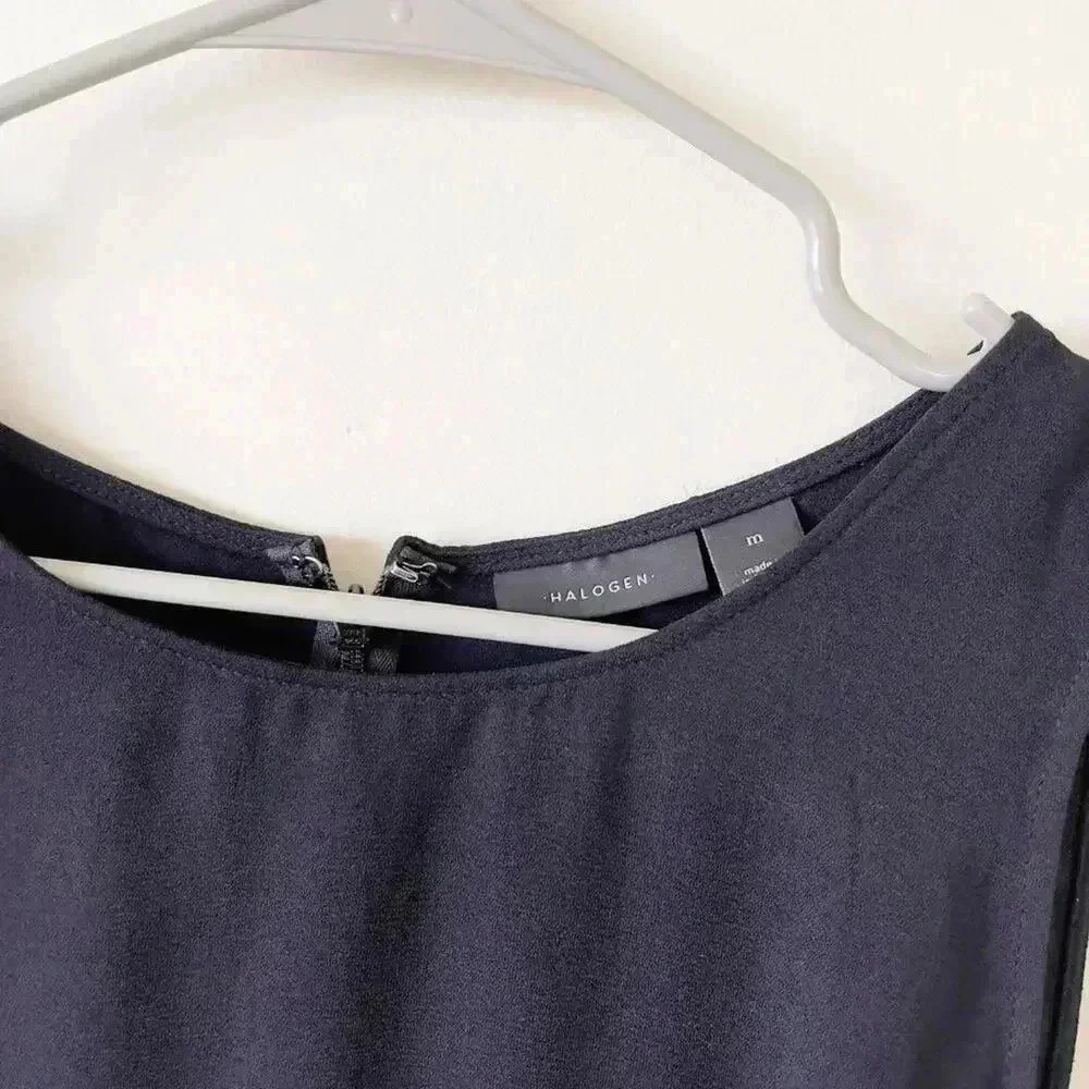 HALOGEN A-LINE DRESS IN BLACK - M - EUC